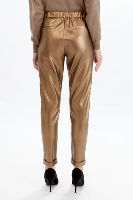 Fitted Satin Pants Style 704-10. Antique Gold. 2