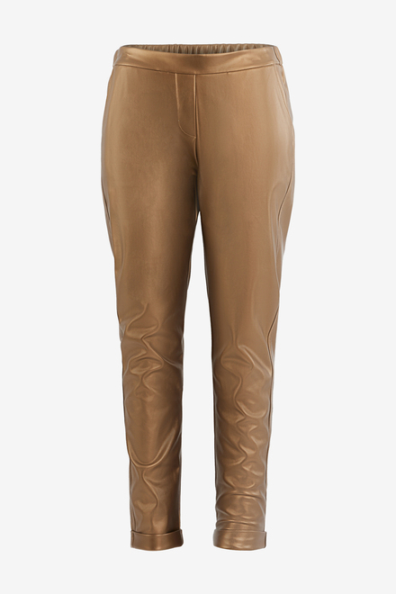 Fitted Satin Pants Style 704-10. Antique Gold. 5