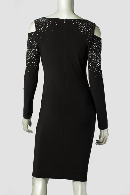 Joseph Ribkoff dress style 144003. Black. 3
