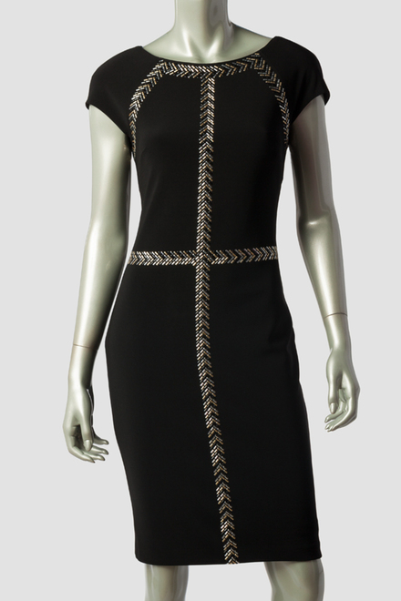Joseph Ribkoff dress style 144006. Black