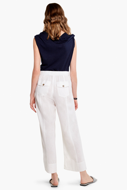 RUMBA PARK WIDE-LEG ANKLE PANT STYLE M231827. White. 3