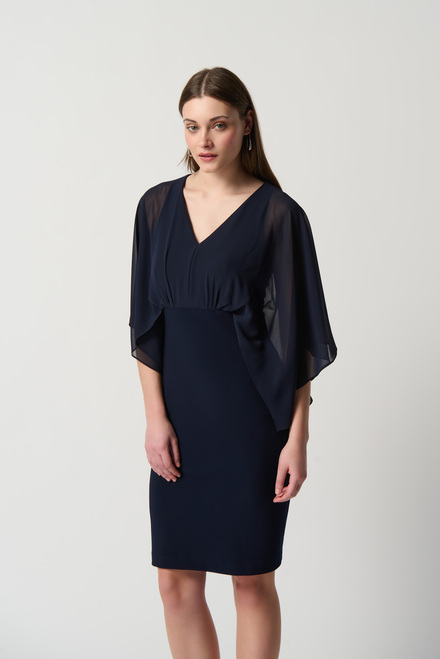 Draped Sleeve Dress Style 234009