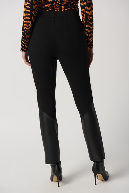 Pantalon droit minimaliste mod&egrave;le 234036. Noir. 3