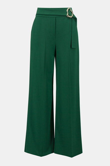 Wide Leg Buckle Pants Style 234053. True Emerald. 6