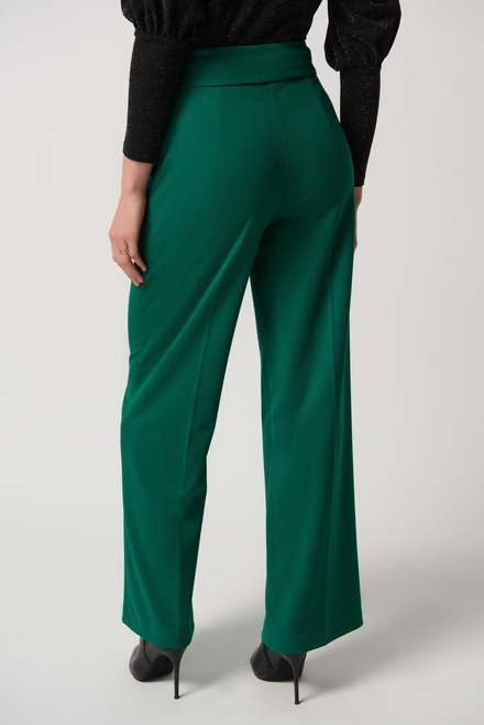 Wide Leg Buckle Pants Style 234053. True Emerald. 2