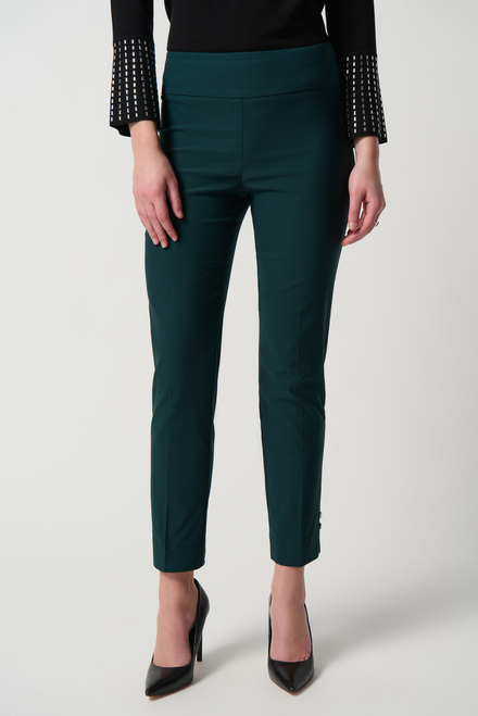 Beaded Cuff Cropped Pant Style 234072. Alpine green