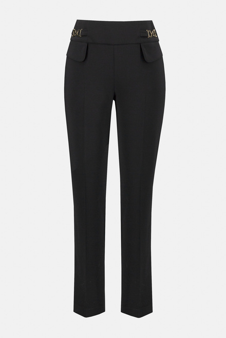 Slim-fit pants Style 234102. Black. 5