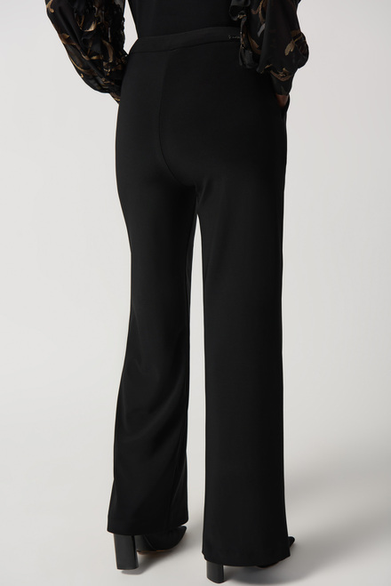 Pantalon large minimaliste Mod&egrave;le 234103. Noir. 2