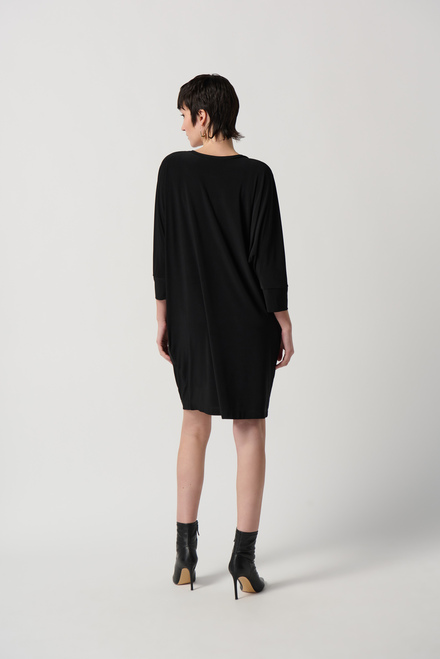 Circle Motif Dress Style 234159. Black. 2