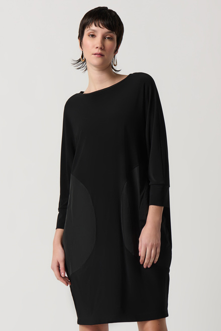 Circle Motif Dress Style 234159. Black. 4