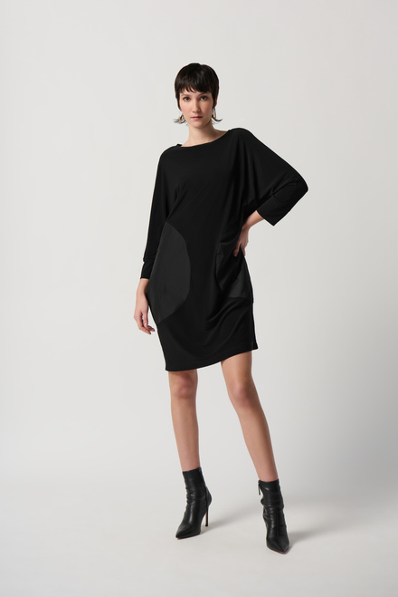 Circle Motif Dress Style 234159. Black