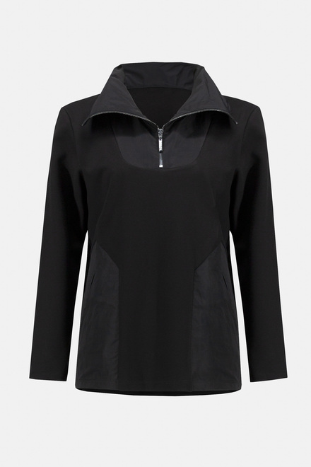 Half-Zip Pullover Style 234184. Black. 6