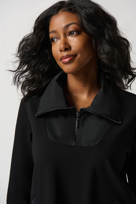 Half-Zip Pullover Style 234184. Black. 3