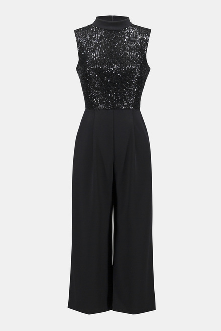 Sleeveless Jumpsuit Style 234205. Black. 7