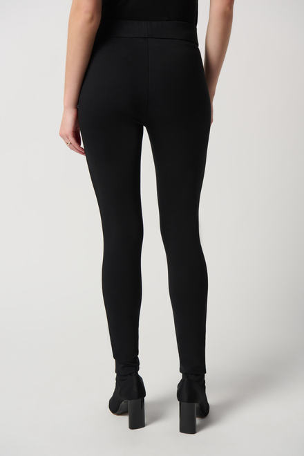 Satin Stripe Pants Style 234236. Black. 2