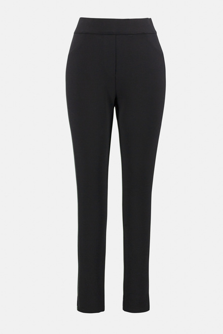 Satin Stripe Pants Style 234236. Black. 5
