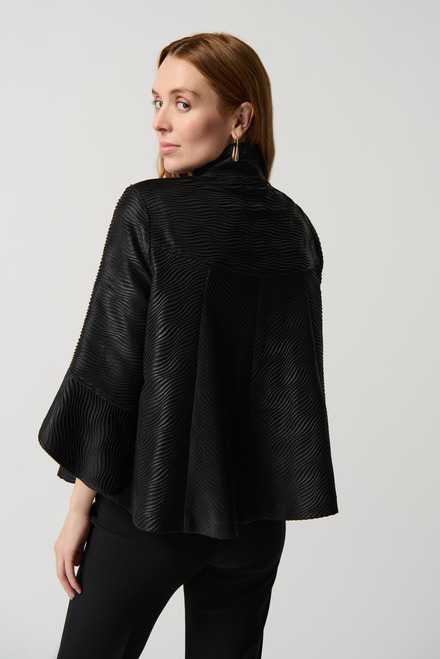 Oversized buttoned jacket Style 234260. Black. 2