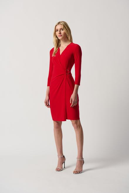 Wrap Dress Style 234282. Lipstick Red 173