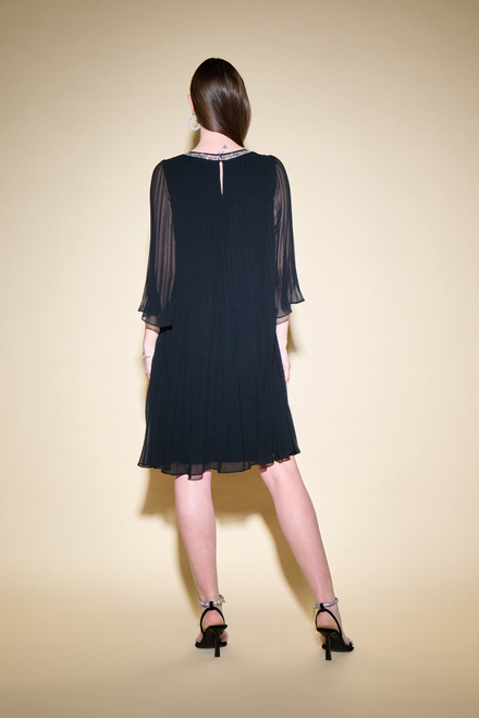 Swirl Motif Dress Style 234700. Black. 3