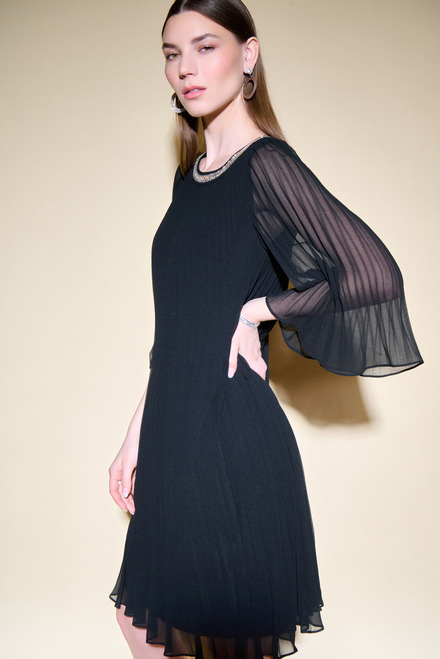 Swirl Motif Dress Style 234700. Black. 5