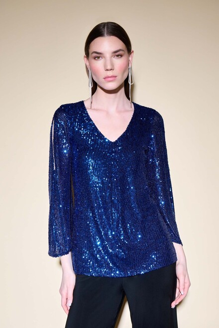 Sequin Top Style 234701. Navy/royal