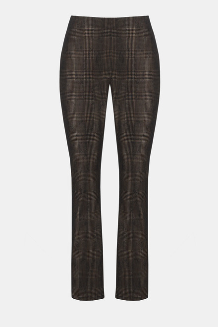 Metallic Plaid Pants Style 234925. Black/bronze. 5