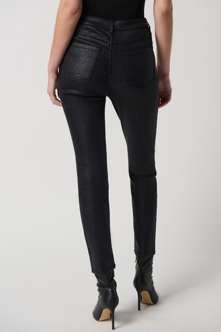 Shimmer Slim Leg Jeans Style 234926. Blue/black. 2