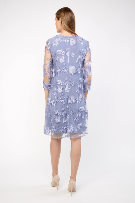 Embroidered Lace Jacket with Jersey Dress Style 81122202. Lavender . 2