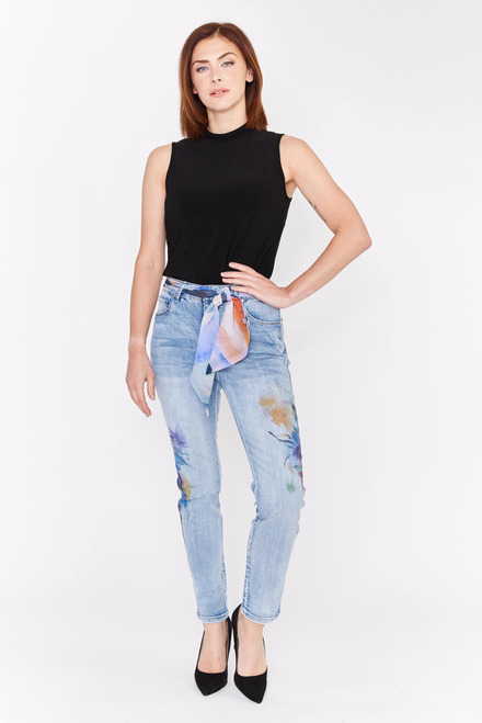Jeans avec détail aquarelle Modèle 231702U
