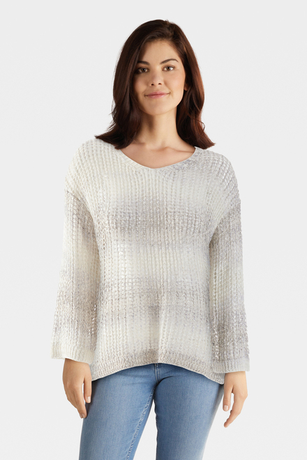 Fishnet Crochet Sweater Style C2326. Denim