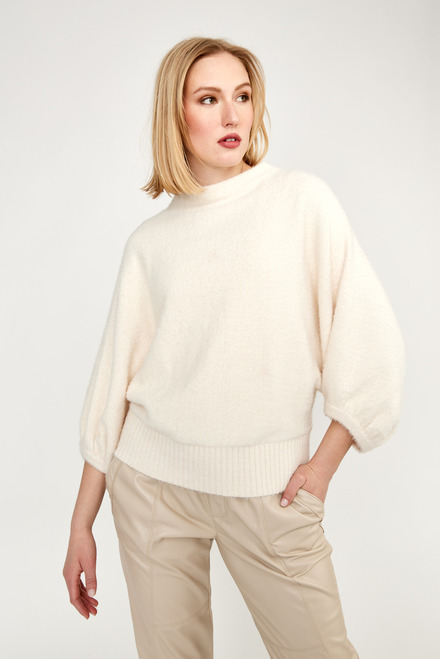 Wide Sleeve Mock Neck Sweater Style K1237