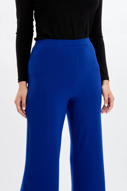 Pantalon droit, tissu velout&eacute; mod&egrave;le 234004. Bleu Imperiale. 4