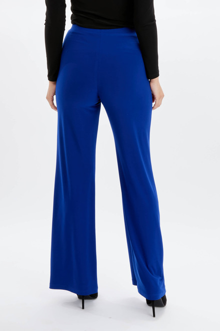Pantalon droit, tissu velout&eacute; mod&egrave;le 234004. Bleu Imperiale. 3