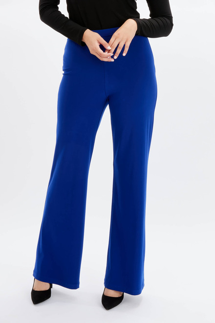 Pantalon droit, tissu velout&eacute; mod&egrave;le 234004. Bleu Imperiale. 2