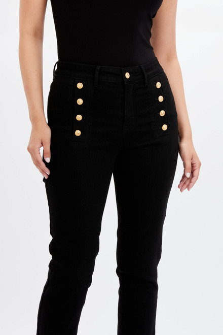 Double-Breasted Trousers Style 234111U . Black. 2