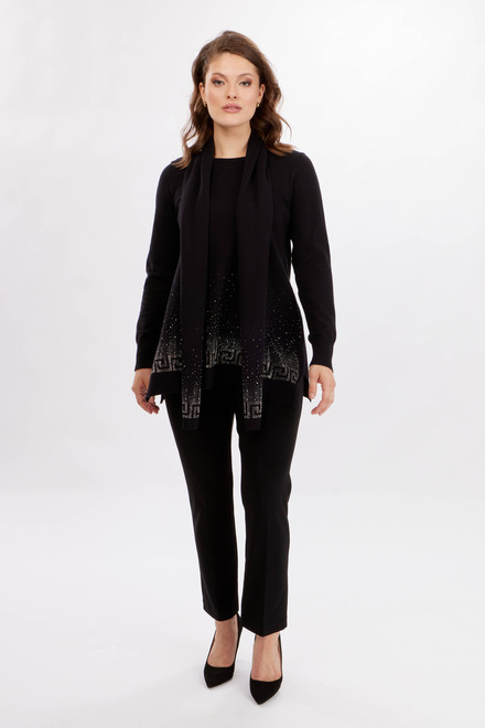 Bejewelled Sweater Style 234120U . Black. 4