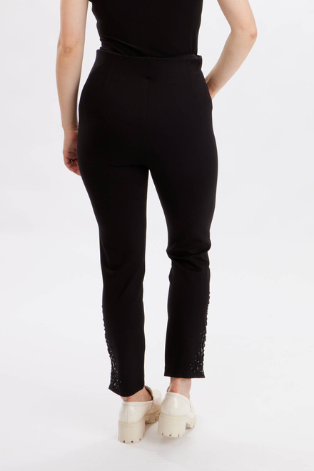 Beaded Cuff Pants Style 234124U. Black. 2