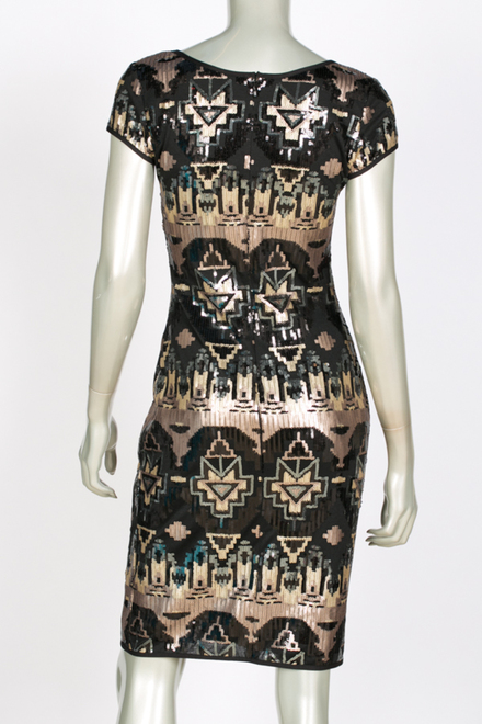 Joseph Ribkoff dress style 144572. Black/multi. 2