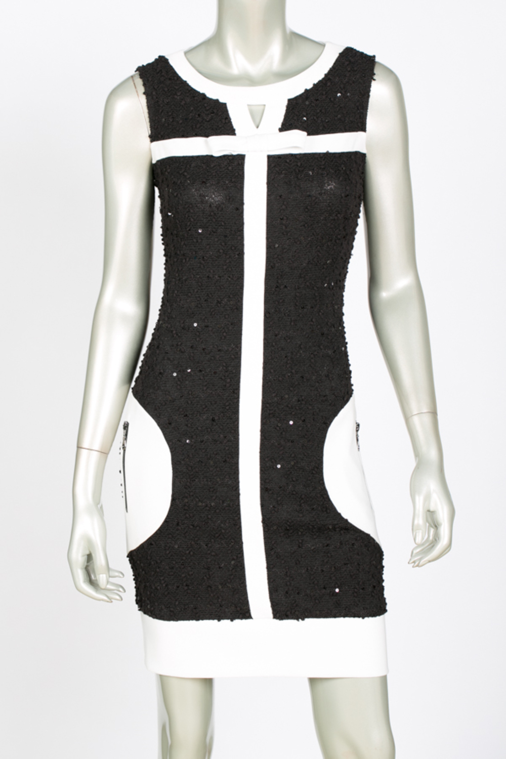Joseph Ribkoff tunic/dress style 144584. Black/vanilla