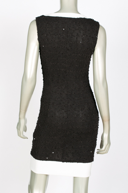Joseph Ribkoff tunic/dress style 144584. Black/vanilla. 3