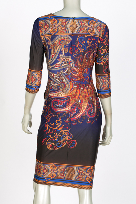 Joseph Ribkoff dress style 144705. Brown/multi. 2