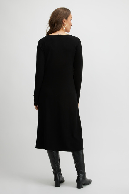 Knit Sweater Dress Style A2359. Black. 3