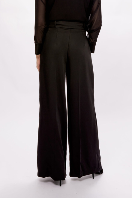 Pantalon tiss&eacute; large mod&egrave;le 233140. Noir. 2