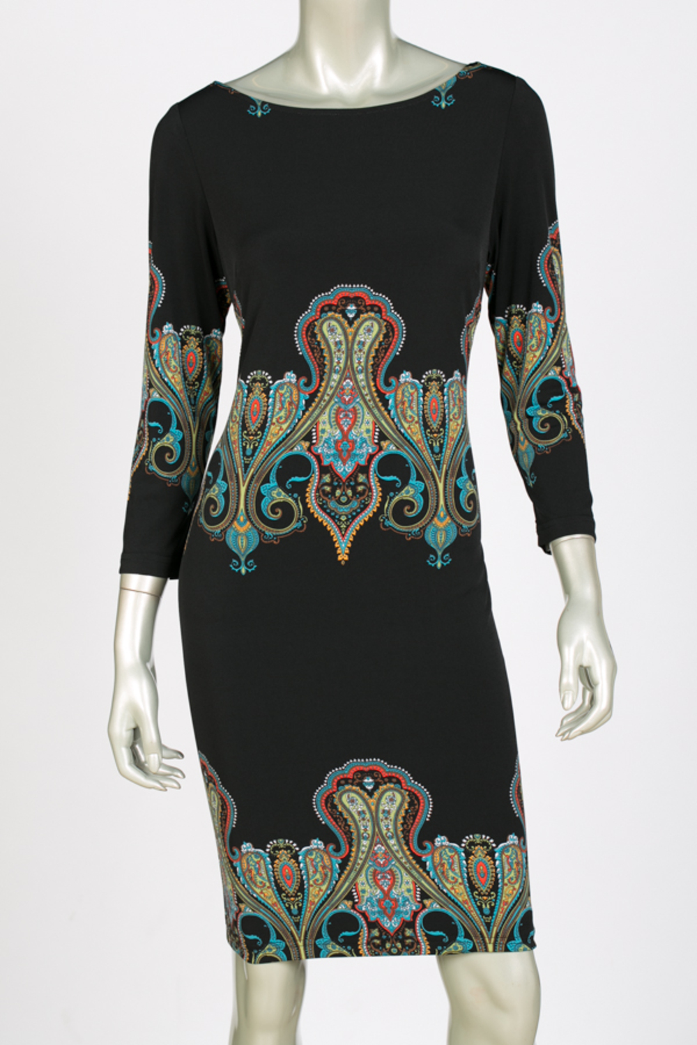 Joseph Ribkoff dress style 144736. Black/multi