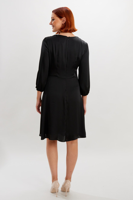 Keyhole Neck Dress Style 234127. Black. 2