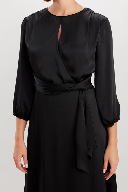 Keyhole Neck Dress Style 234127. Black. 3
