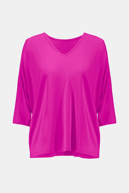 Oversized Bat Wing Sleeve Top Style 241044. Ultra Pink. 6