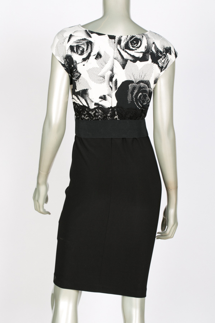 Joseph Ribkoff dress style 144812. Black/ivory. 2