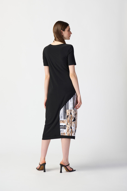 Large Pocket Dress Style 241055. Black/multi. 2