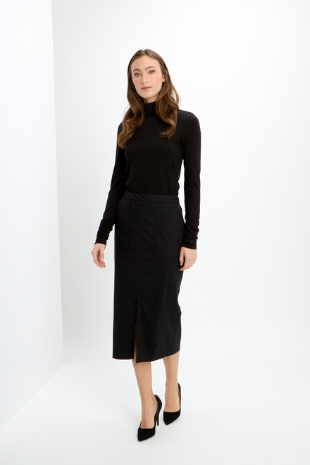 Midi Pencil Skirt Style 241064. Black